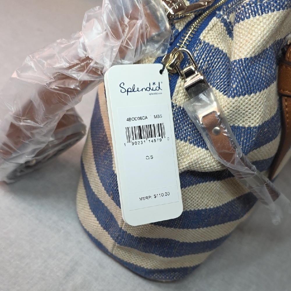 Splendid Striped Satchel 2 Way Bag - Picture 4 of 6